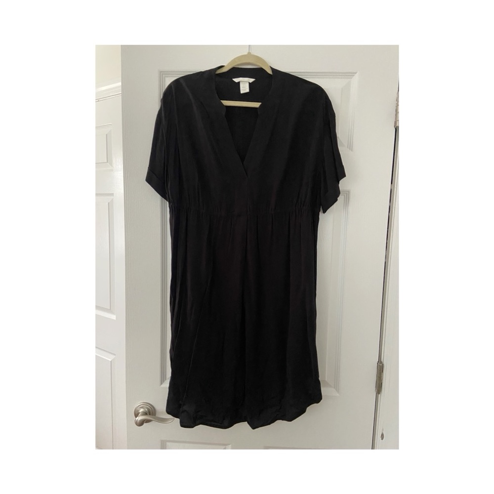 black H&M maternity dress